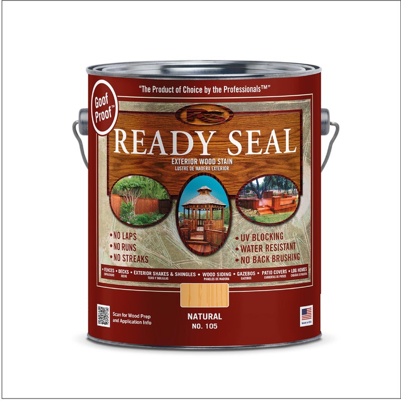 Ready Seal 1 gal Ready Seal 105 Natural (Light Oak) Exterior Stain and Sealer For Wood - Image 1